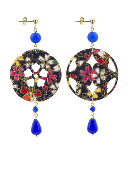 Blue Flower Earrings - Lebole Maison